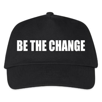 be the change - Casquette de baseball Enfant - noir - Devant
