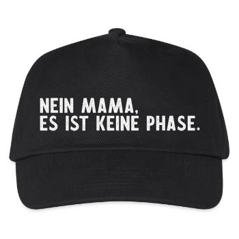 Phase Mama Jugendlicher Pubertät Spruch Teenager - Kinder Basecap - Schwarz - Vorne