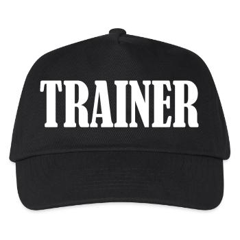 Trainer - Kinder Basecap - Schwarz - Vorne