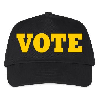 Vote - Kinder Basecap - Schwarz - Vorne