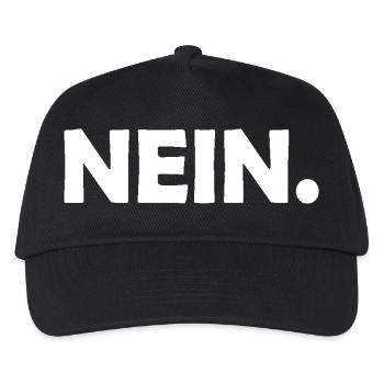 Nein - Kinder Basecap - Schwarz - Vorne