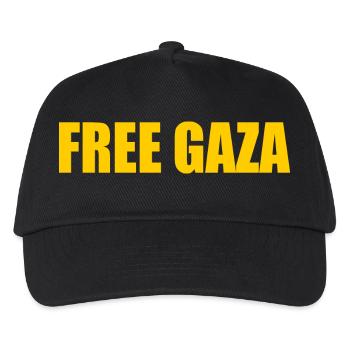 Free gaza - Kinder Basecap - Schwarz - Vorne