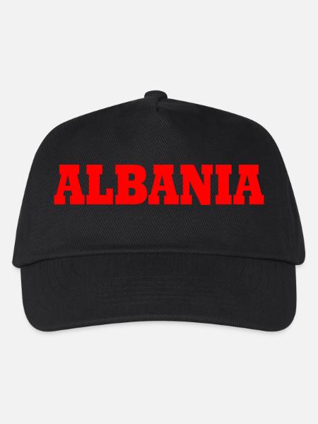 Albanien - Kinder Basecap - Schwarz