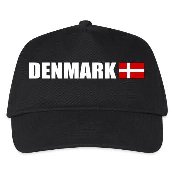Danemark - Casquette de baseball Enfant - noir - Devant