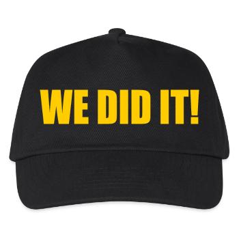 We did it - Casquette de baseball Enfant - noir - Devant