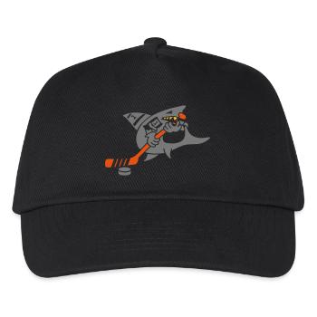 Hockey Hai / hockey shark (3c) - Kids’ Baseball Cap - black - Front