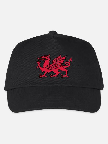 Welsh Dragon - Kids’ Baseball Cap - black