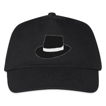 schwarzer Hut - Kinder Basecap - Schwarz - Vorne