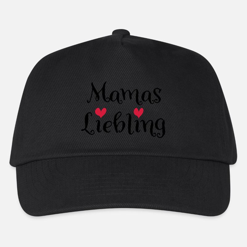 Mamas Liebling - Kinder Basecap - Schwarz