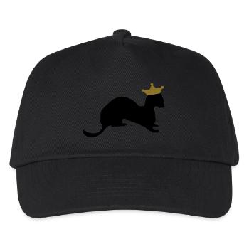 belette roi / king weasel (2c) - Casquette de baseball Enfant - noir - Devant