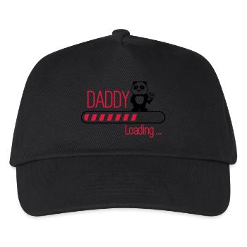daddy loading - Kids’ Baseball Cap - black - Front