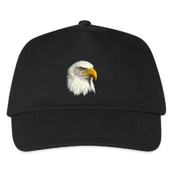 Weißkopfseeadler - Kinder Basecap - Schwarz - Vorne