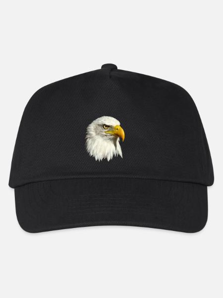 Weißkopfseeadler - Kinder Basecap - Schwarz