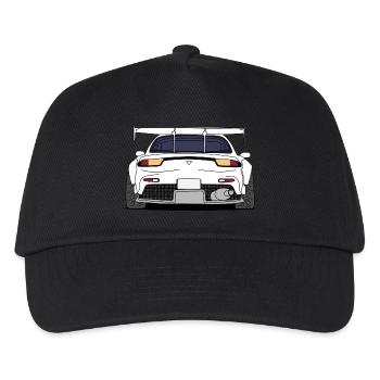 rx7rear white - Kinder Basecap - Schwarz - Vorne
