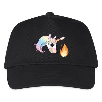 Unicorn Marshmallow - Kinder Basecap - Schwarz - Vorne