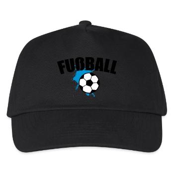 Fußball Soccer Splash 3c - Kinder Basecap - Schwarz - Vorne