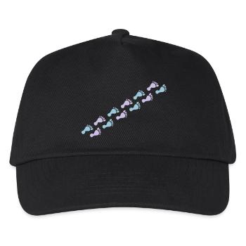 footprints - Casquette de baseball Enfant - noir - Devant