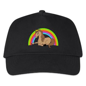 cheval - Casquette de baseball Enfant - noir - Devant