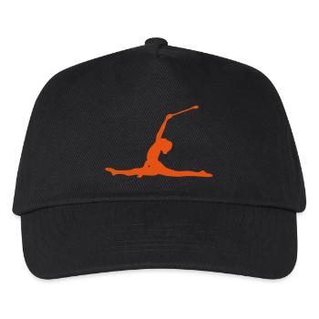 dancer twirling baton large gap - Kids’ Baseball Cap - black - Front