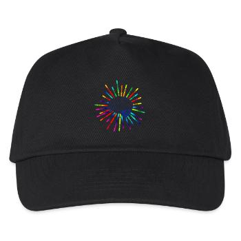 Gehirn Motiv - Kinder Basecap - Schwarz - Vorne