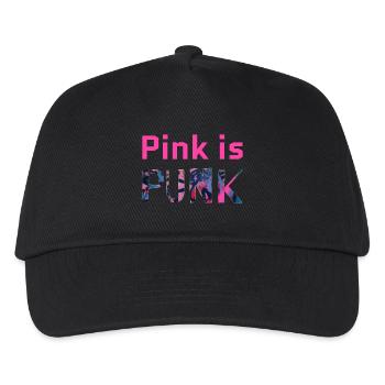 Pink is Punk - Kids’ Baseball Cap - black - Front