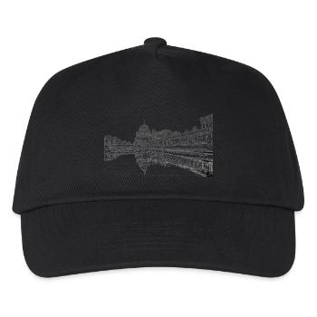 Bridge Berlin pencil drawing - Kids’ Baseball Cap - black - Front