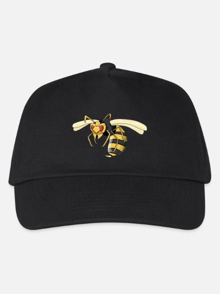 Wespe - Kinder Basecap - Schwarz