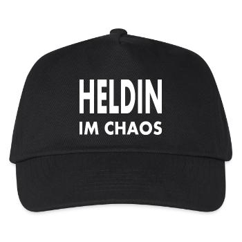 Heldin im Chaos - Kinder Basecap - Schwarz - Vorne