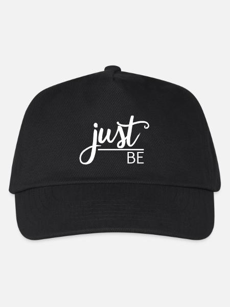 Just be - Kinder Basecap - Schwarz
