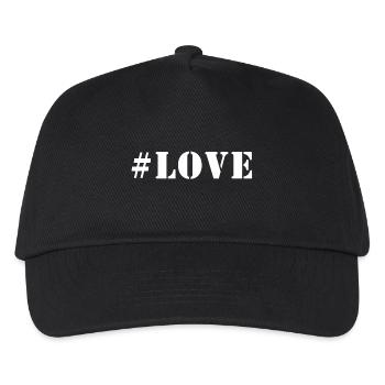 #LOVE - LOVE Gift Idea - Kids’ Baseball Cap - black - Front