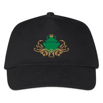 Frog - King - Figure - Kids’ Baseball Cap - black - Front