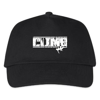 Klettern - Kinder Basecap - Schwarz - Vorne