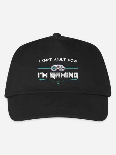 Gaming - Kinder Basecap - Schwarz