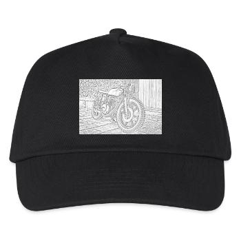 motorcycle sketch - Kids’ Baseball Cap - black - Front