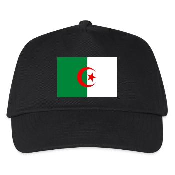 Algerien Flagge - Kinder Basecap - Schwarz - Vorne