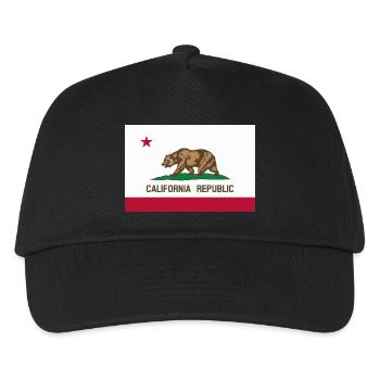 California - Kids’ Baseball Cap - black - Front