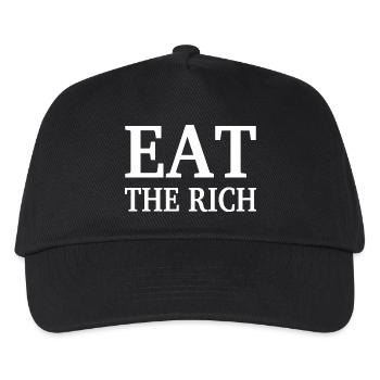 EAT THE RICH - Kinder Basecap - Schwarz - Vorne
