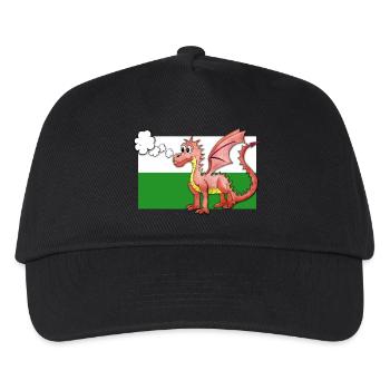 Puffing Welsh Dragon - Gregory - Kids’ Baseball Cap - black - Front