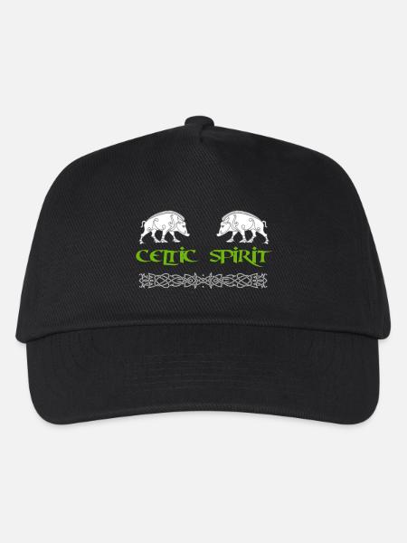 Celtic Spirit - boar - Kids’ Baseball Cap - black