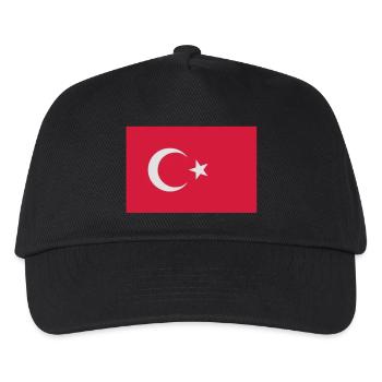 Drapeau turc - Casquette de baseball Enfant - noir - Devant