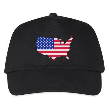 USA - Kinder Basecap - Schwarz - Vorne