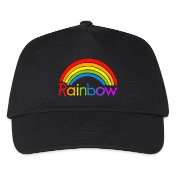 Arc en ciel arc en ciel LGBT - Casquette de baseball Enfant - noir - Devant