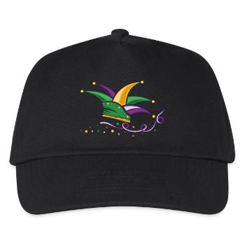 Fool cap Mardi Gras Carnaval de la Nouvelle-Orléans - Casquette de baseball Enfant - noir - Devant