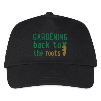 Garten - Kinder Basecap - Schwarz - Vorne