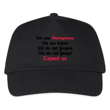 Anonymous - Casquette de baseball Enfant - noir - Devant