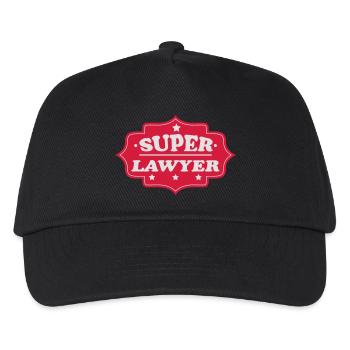 Super lawyer - Kinder Basecap - Schwarz - Vorne