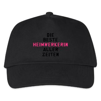 Heimwerker Heimwerkerin Heimwerken basteln Bastler - Kinder Basecap - Schwarz - Vorne