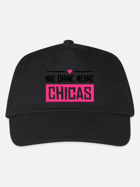 nie ohne meine chicas - Kinder Basecap - Schwarz