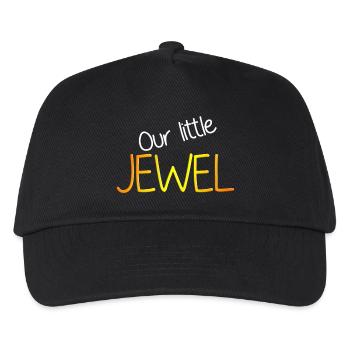 Baby / Juwel / Familie / klein / Toddler - Kinder Basecap - Schwarz - Vorne