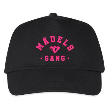 mädels gang diamant - Kinder Basecap - Schwarz - Vorne